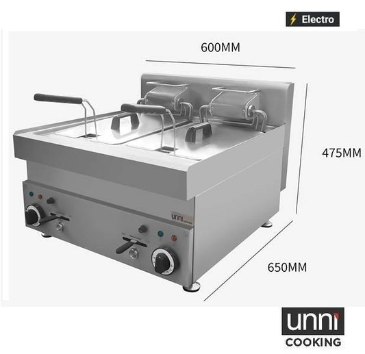 Elektrische Friteuse 2×10L – ECO