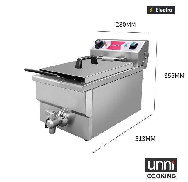 Elektrische Friteuse 1×8L – Budget