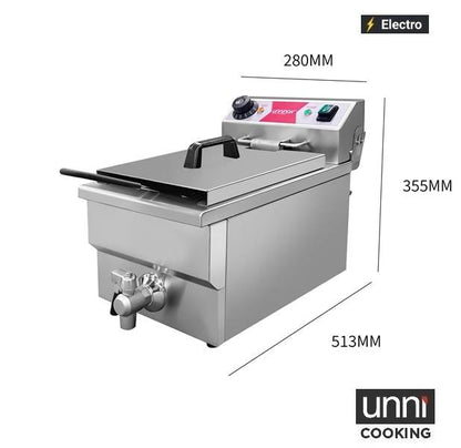 Elektrische Friteuse 1×8L – Budget