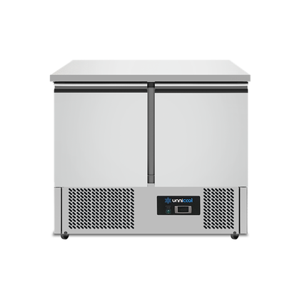 Koelwerkbank | 2 Deuren (1/1 GN) | +2°C tot +8°C | 90 × 70 × 85 (H) cm