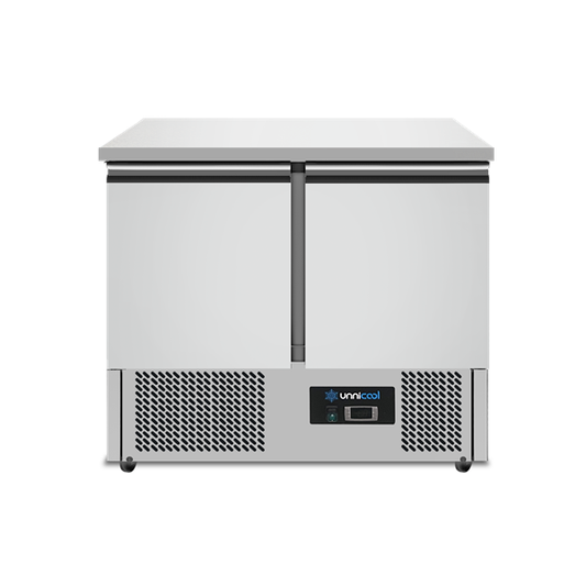 Koelwerkbank | 2 Deuren (1/1 GN) | +2°C tot +8°C | 90 × 70 × 85 (H) cm