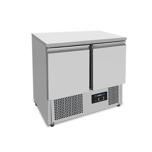 Koelwerkbank | 2 Deuren (1/1 GN) | +2°C tot +8°C | 90 × 70 × 85 (H) cm