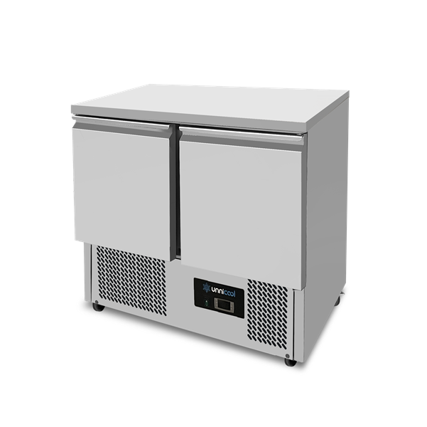 Koelwerkbank | 2 Deuren (1/1 GN) | +2°C tot +8°C | 90 × 70 × 85 (H) cm