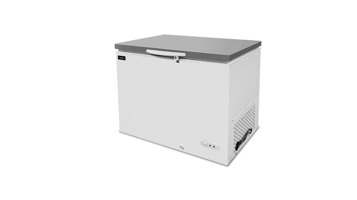 Vrieskist 358 Liter – Wit met RVS Deksel – -18°C tot -25°C