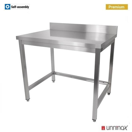 Arbeitstisch – Tiefe 700 mm, mit Aufkantung, ohne Grundboden – 70 × 70 × 85 cm
