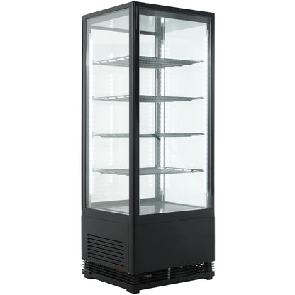 KÜHLVITRINE 98L SCHWARZ