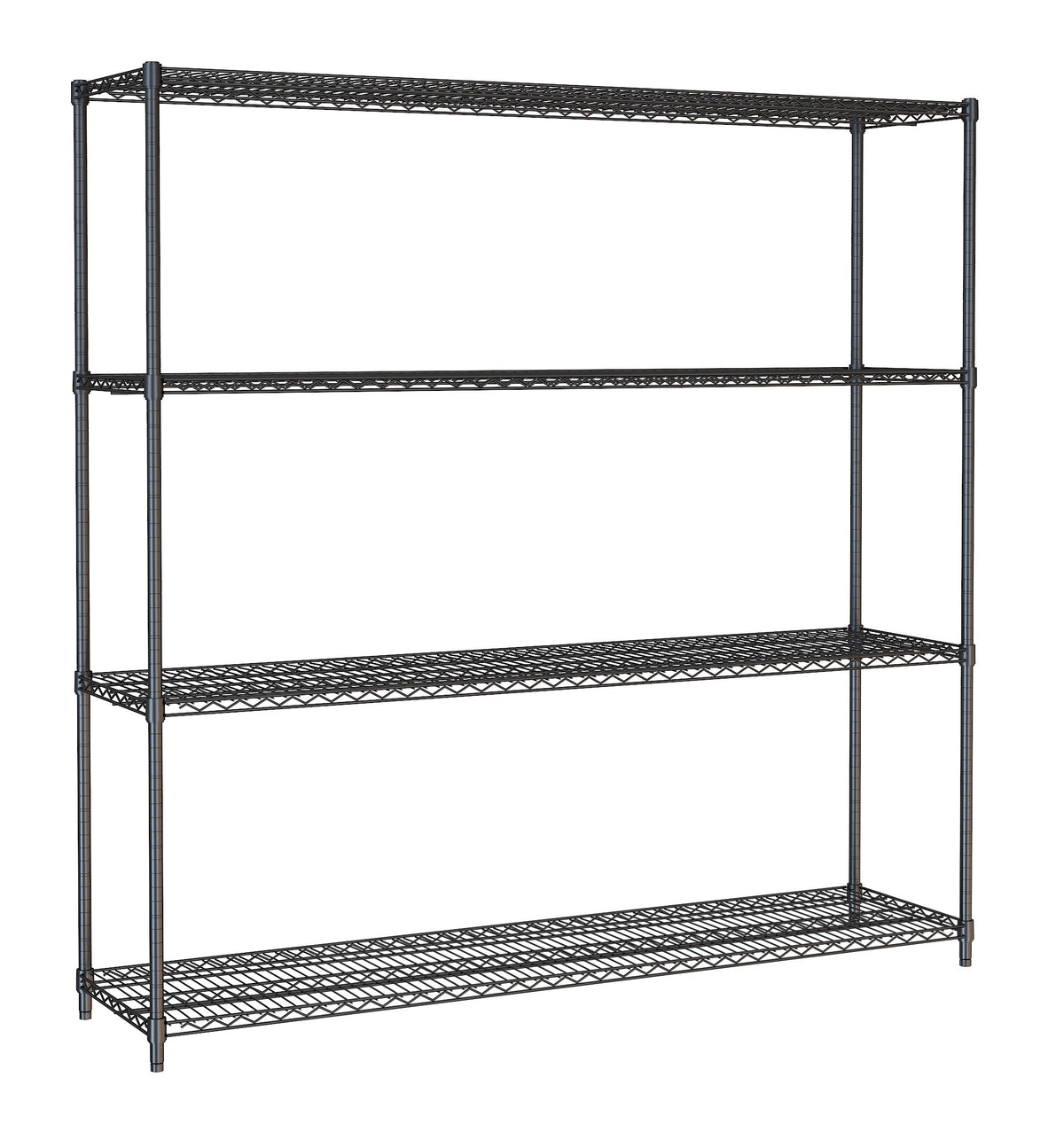 WANDBRETTER 4 LEVELS 1800 SCHWARZ SELBSTMONTAGE