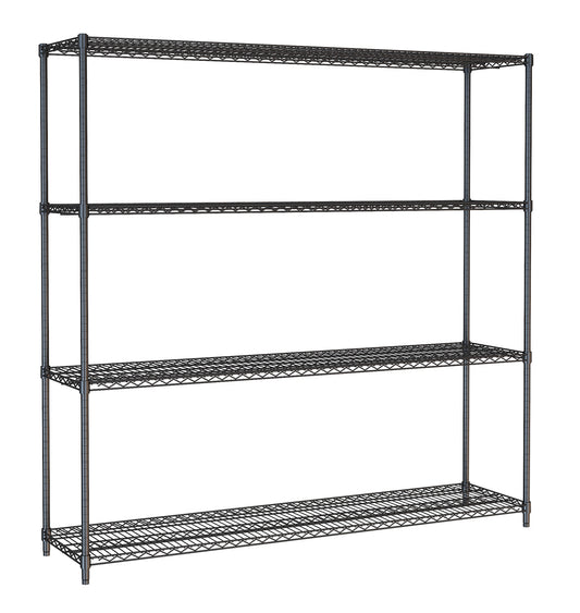 WANDBRETTER 4 LEVELS 1800 SCHWARZ SELBSTMONTAGE