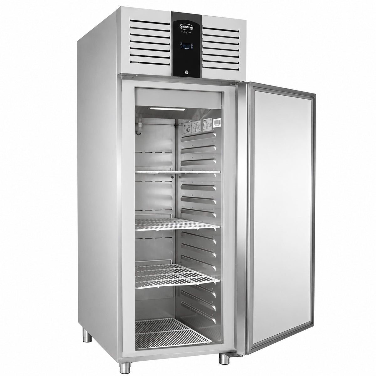 KÜHLSCHRANK EDELSTAHL 1 TÜR 560L ENERGY LINE
