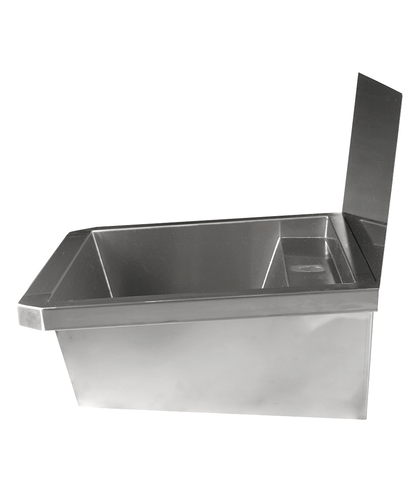 EDELSTAHL WASCHBECKEN 1 ABLASSHAHN 600MM
ABLAUFSTOPFEN UND SCHUTZWAND INKLUSIVE, EXKLUSIV HAHN