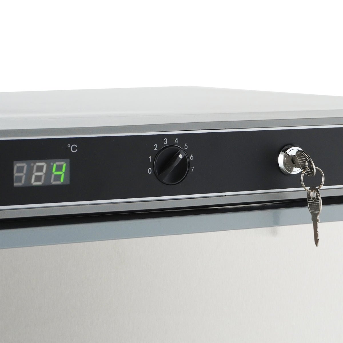 KÜHLSCHRANK EDELSTAHL 1 TÜR