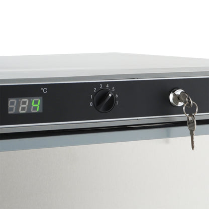 KÜHLSCHRANK EDELSTAHL 1 TÜR