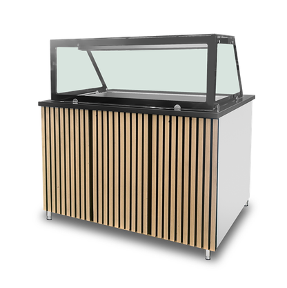 Bain-Marie Uitgiftewagen – 3 × GN 1/1 – 123 × 82 × 85,5 cm