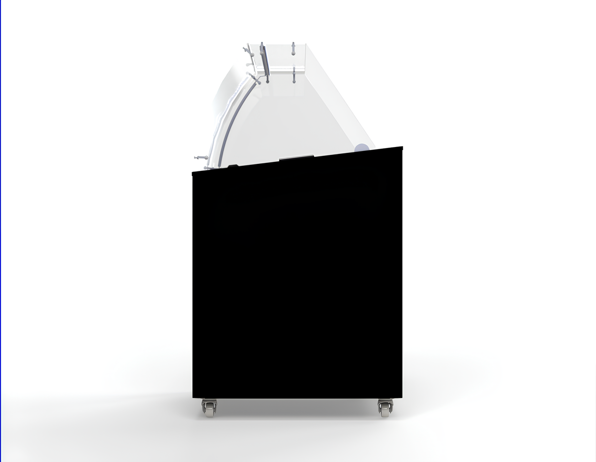 SPEISEISVITRINE CORSICA SCHWARZ 6X5 LT