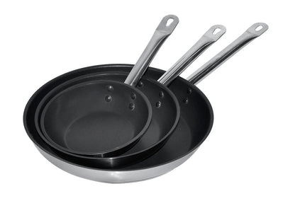 BRATPFANNE EDELSTAHL TEFLON BESCHICHTET ø24 2,3L