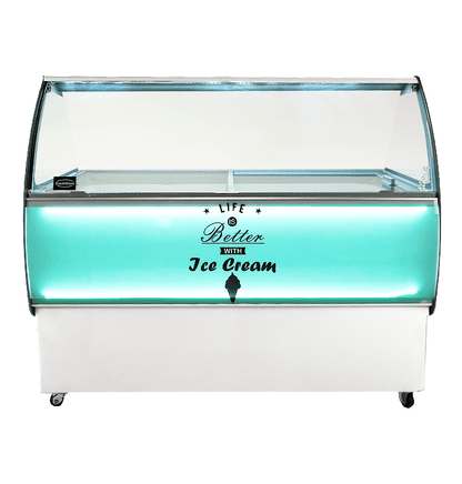 SPEISEISVITRINE CURACAO 10X5 LTR