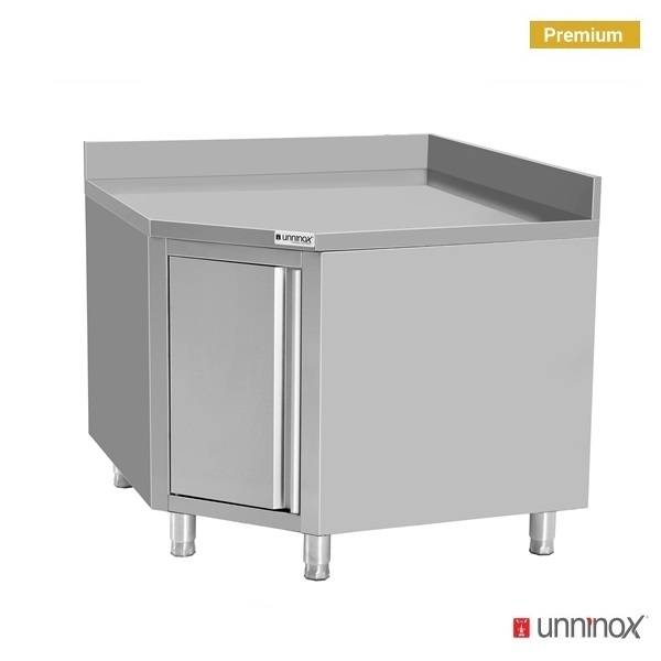 Werktafel Hoekmodel Met Deur + Opstand 1000 × 600 mm