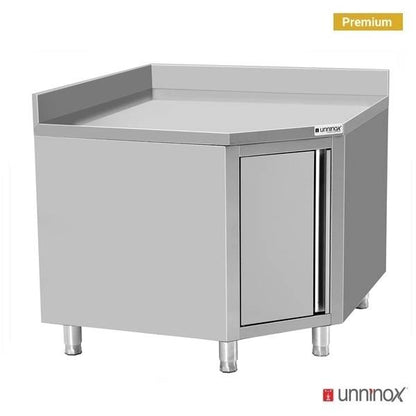 Werktafel Hoekmodel Met Deur + Opstand 1000 × 600 mm