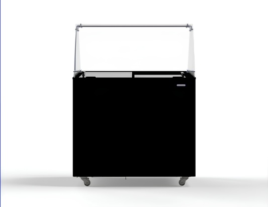 SPEISEISVITRINE CORSICA SCHWARZ 6X5 LT