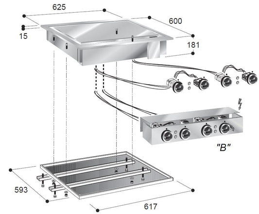 EL. GRILLPLATTE GLATT 400V