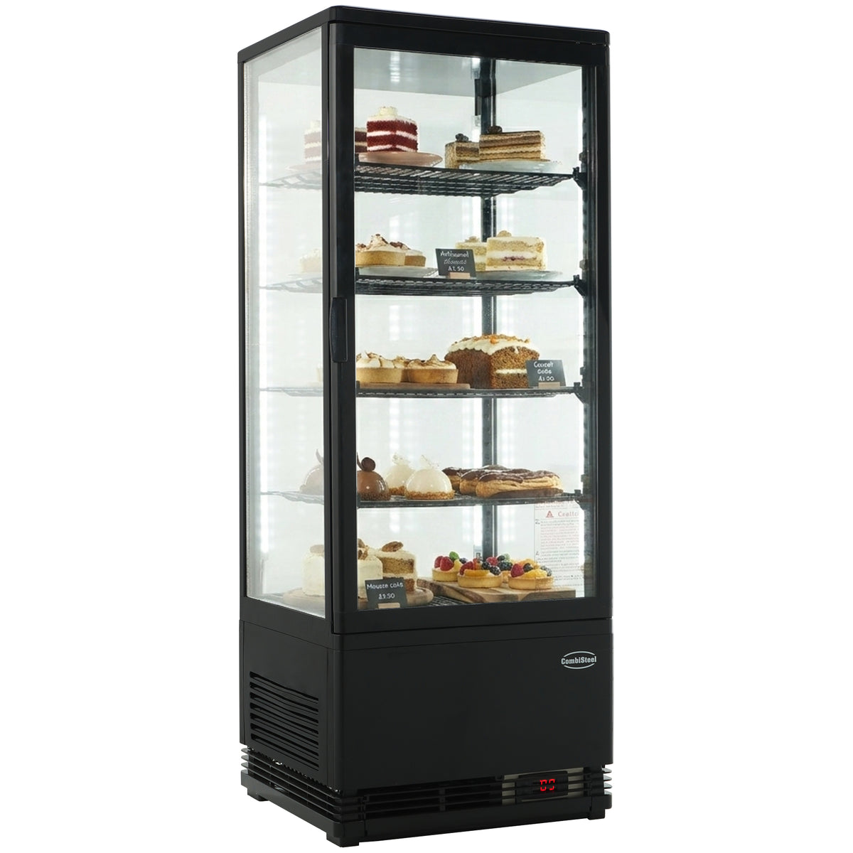 KÜHLVITRINE 98L SCHWARZ