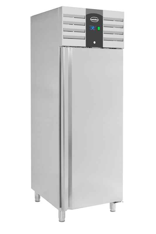KÜHLSCHRANK EDELSTAHL 1 TÜR 560L ENERGY LINE