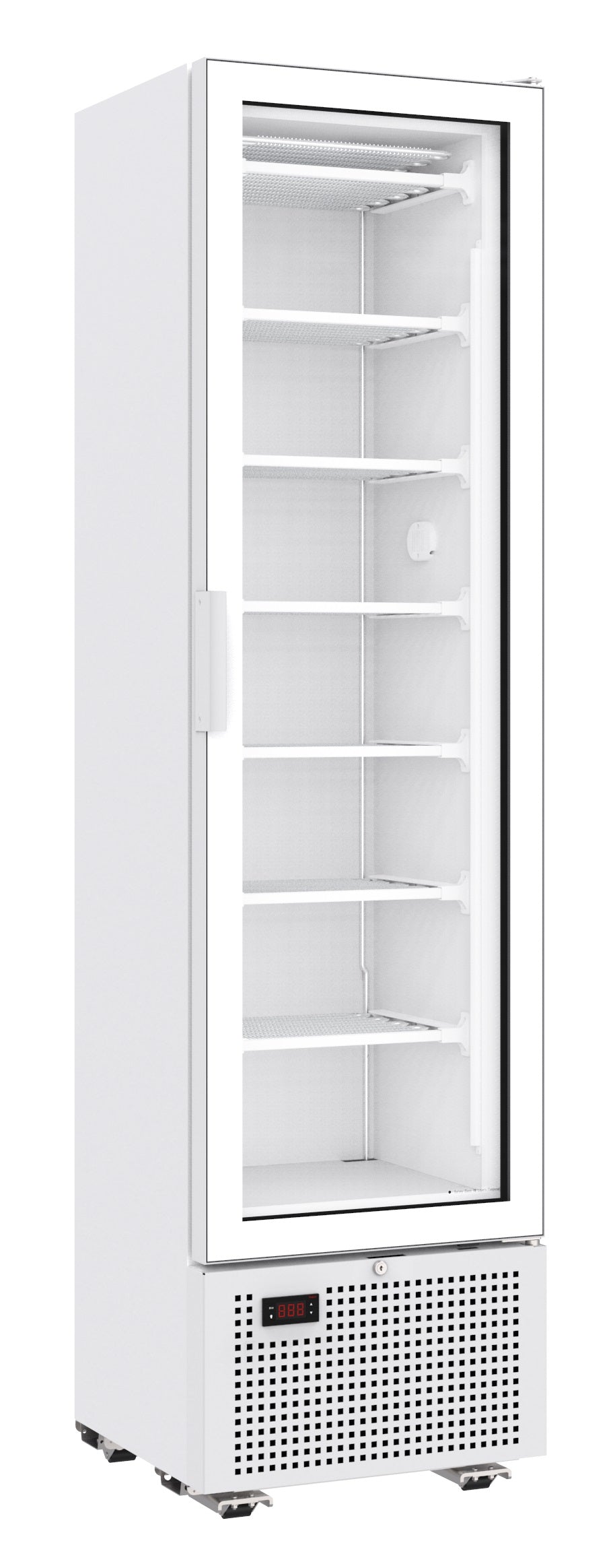 TIEFKÜHLSCHRANK 1 GLASTÜR 221L