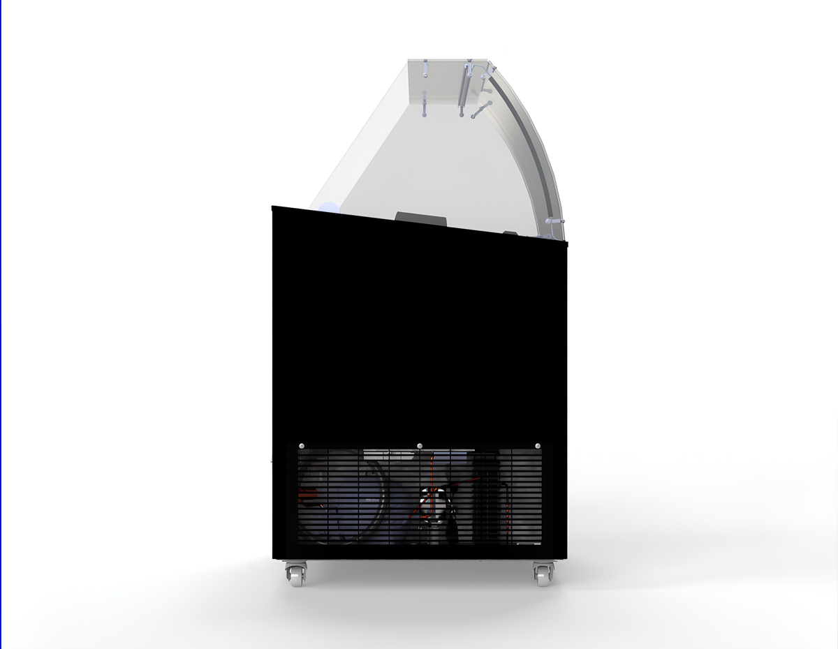 SPEISEISVITRINE CORSICA SCHWARZ 6X5 LT