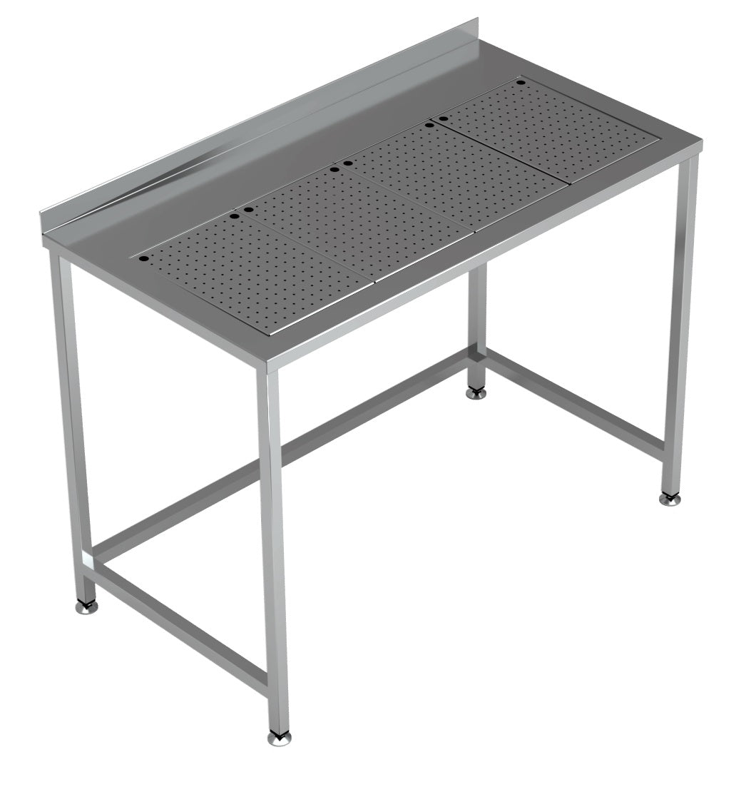 ARBEITSTISCH MIT INTEGRIERTER TROPFSCHALE 1200X650