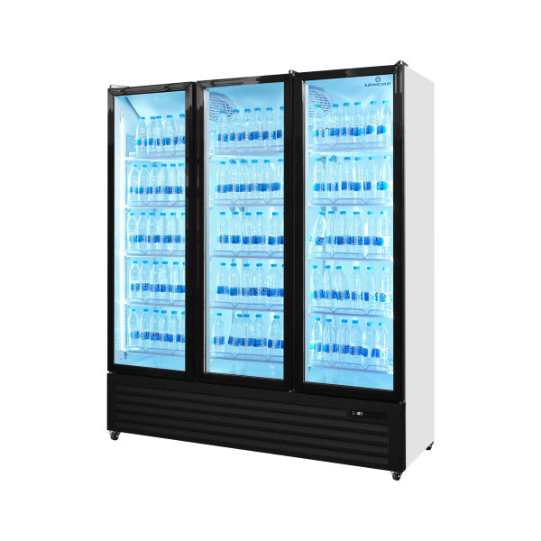 Professionele Display Koelkast 1160 Liter met 3 Glazen Deuren