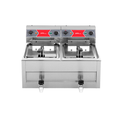 Friteuse | Elektrisch | 2x10L | 50°C/200°C | 2x9kW (400V)