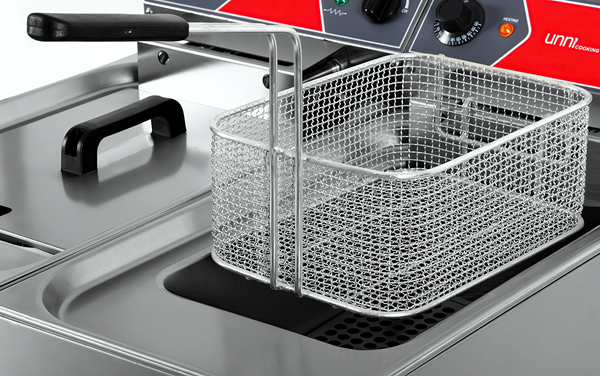 Friteuse | Electrisch | 2x10L | 50°C/190°C | 2x9kW (400V)