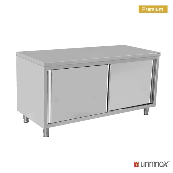 Arbeitsschrank – Tiefe 600 mm, ohne Aufkantung – 1800 × 600 × H 850 mm