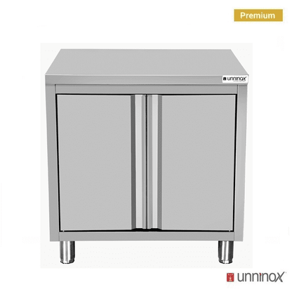 Arbeitsschrank – Tiefe 700 mm, ohne Aufkantung – 900 × 700 × 850 mm