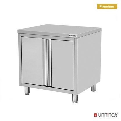 Arbeitsschrank – Tiefe 700 mm, ohne Aufkantung – 900 × 700 × 850 mm