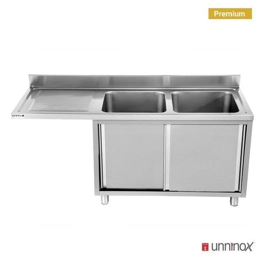 Dishwasher sink unit 160x70xH85 2 Bowl Right