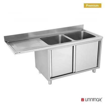 Dishwasher sink unit 160x70xH85 2 Bowl Right