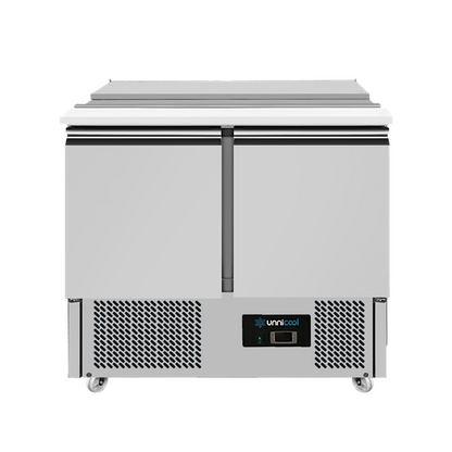 Saladette | Statische Koeling Met Ventilatorondersteuning | 900 × 700 × 870 (H) mm