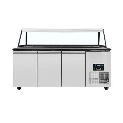 Saladette Werkbank – Capaciteit 5 × GN 1/1 – 188 × 82 × 85,5 cm