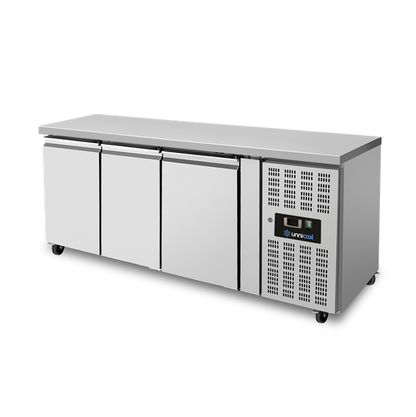 Koelwerkbank – 3 Deuren – Zonder Achteropstand – 1790 × 700 × 850 mm