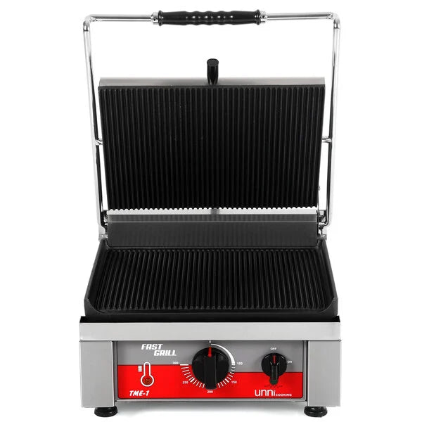 Professionele Contactgrill Geribbeld – 360x300 mm