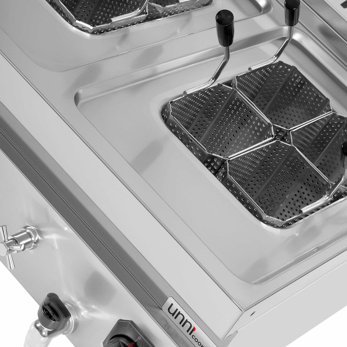Elektrische Pastakoker – 2 × 12 L – Tafelmodel