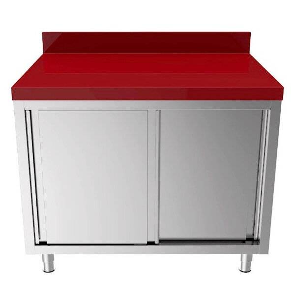 Arbeitsschrank Polyethylen – Schiebetüren – 2000 × 700 × 850 mm