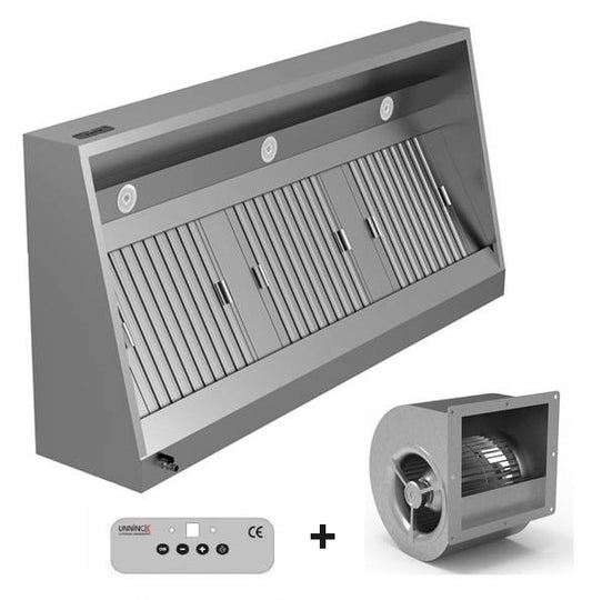 Wandhaube – Plug & Play, mit Motor – 2000 × 950 × 520 mm