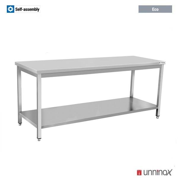 Arbeitstisch – Tiefe 700 mm, ohne Aufkantung – 1400 × 700 × 850 mm
