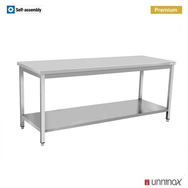 Arbeitstisch – Tiefe 700 mm, ohne Aufkantung – 70 × 70 × 85 cm