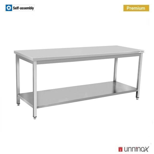 Arbeitstisch – Tiefe 700 mm, ohne Aufkantung – 100 × 70 × 85 cm