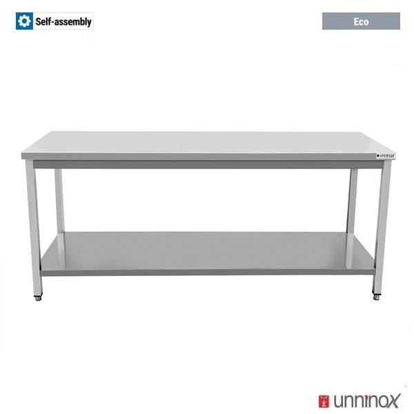 Arbeitstisch – Tiefe 700 mm, ohne Aufkantung – 1400 × 700 × 850 mm